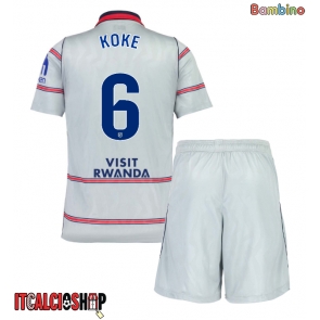 Atletico Madrid Koke #6 Terza Maglia Bambino 2026-27 Manica Corta (+ Pantaloni corti)